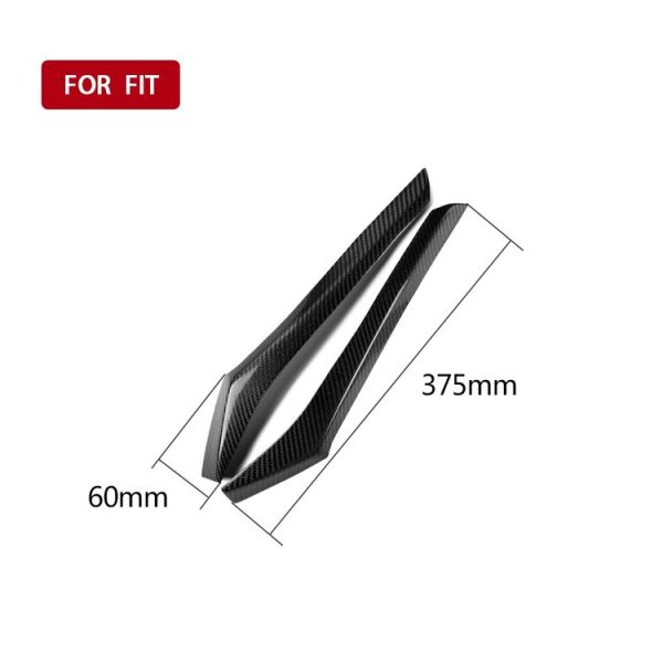 2 PCS Carbon Fiber Car Lamp Eyebrow Decorative Sticker for 2014-2016 Honda Fit - Image 4