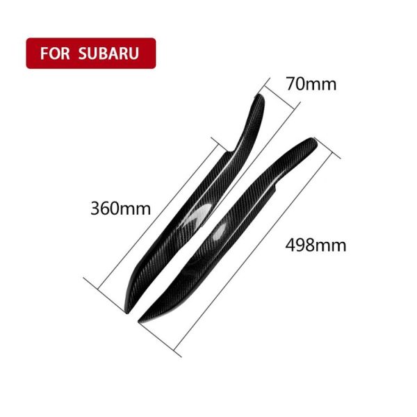 2 PCS Carbon Fiber Car Lamp Eyebrow Decorative Sticker for 2006-2008 Subaru Legacy - Image 4