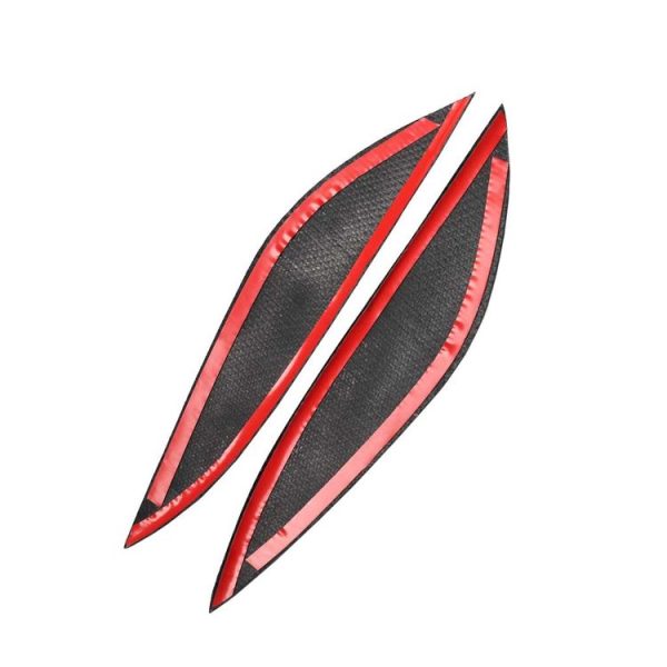 2 PCS Carbon Fiber Car Lamp Eyebrow Decorative Sticker for 2001-2003 Honda Civic - Image 3