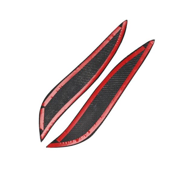 2 PCS Carbon Fiber Car Lamp Eyebrow Decorative Sticker for 1993-1998 Toyota Supra - Image 3