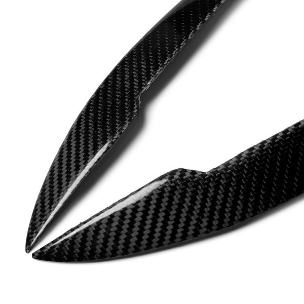 2 PCS Carbon Fiber Car Lamp Eyebrow Decorative Sticker for 1999-2002 Nissan 200SX S15 - Image 2