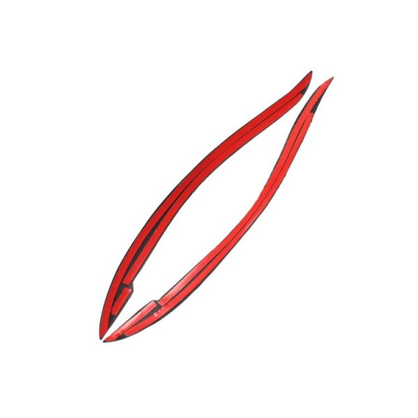 2 PCS Carbon Fiber Car Lamp Eyebrow Decorative Sticker for 1999-2002 Nissan 200SX S15 - Image 3