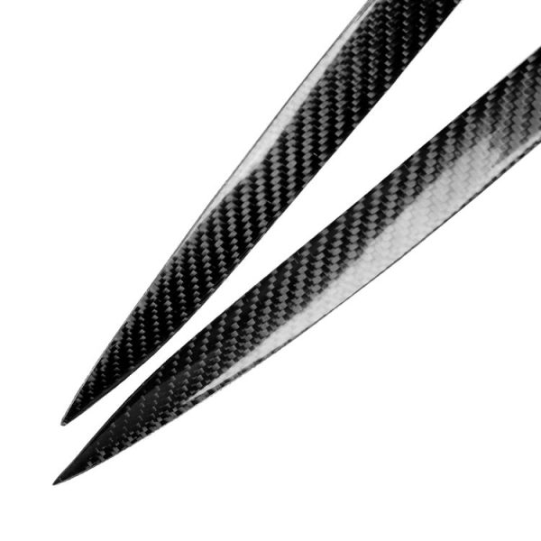 2 PCS Carbon Fiber Car Lamp Eyebrow Decorative Sticker for 2014-2016 Volkswagen Golf 7 / MK5 - Image 2