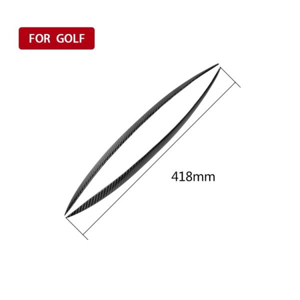 2 PCS Carbon Fiber Car Lamp Eyebrow Decorative Sticker for 2014-2016 Volkswagen Golf 7 / MK5 - Image 4
