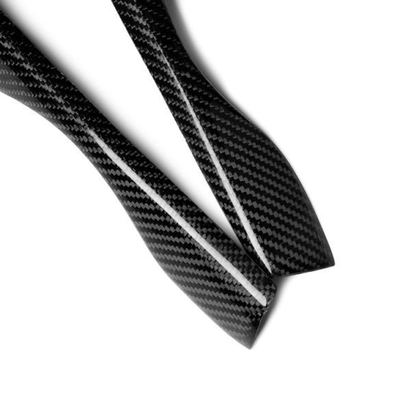 2 PCS Carbon Fiber Car Lamp Eyebrow Decorative Sticker for 1988-1996 BMW E34 5 Series - Image 2