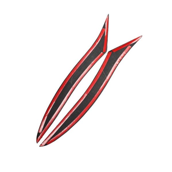 2 PCS Carbon Fiber Car Lamp Eyebrow Decorative Sticker for 2009-2012 Mazda New RX8 - Image 3