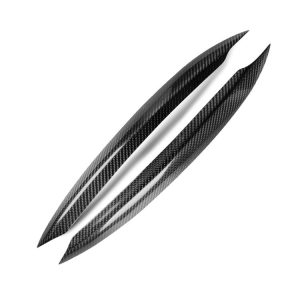 2 PCS Carbon Fiber Car Lamp Eyebrow Decorative Sticker for 2013-2018 Volkswagen Golf 7 / MK7