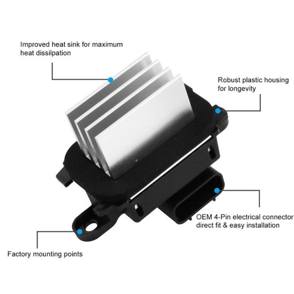 Car Blower Motor Resistor AC Blower Control Modul BL3Z-19E624-A / BL3Z19E624A / YH-1829 for Ford - Image 4