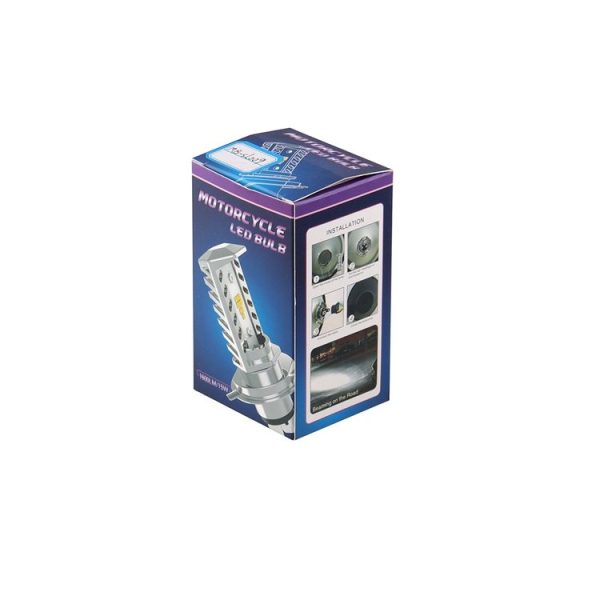 MB-SL009 H4 DC9-32V 15W 1600LM 6500K Universal Motorcycle High and Low Beam Highlight Headlights with 9 CSP Lamp Beams - Image 5