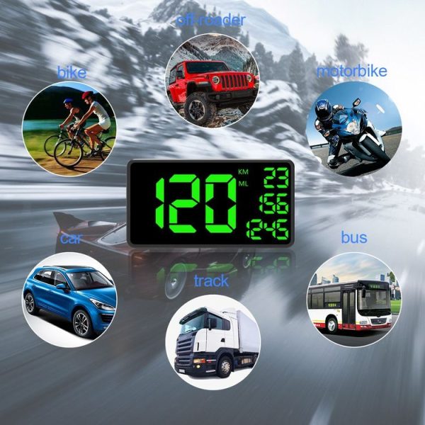 Motorcycle GPS Speedometer C80 HUD Display Auto Electronics Speed Display HUD - Image 5
