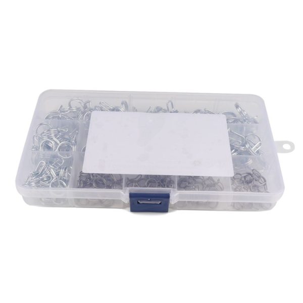 150 PCS Double Wire Spring Tube Clamp Water Pipe Clamps, Size: 5-14mm - Image 5