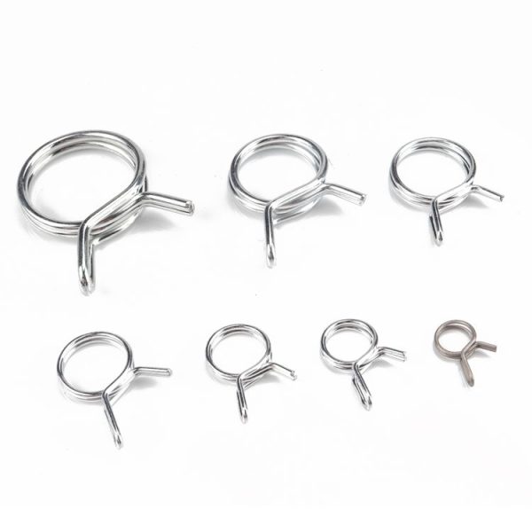 75 PCS Double Wire Spring Tube Clamp Water Pipe Clamps, Size: 6.0-22mm - Image 4