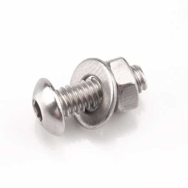 320 PCS 304 Stainless Steel Screws and Nuts Hex Socket Head Cap Screws Gasket Wrench Assortment Set Kit - Image 2