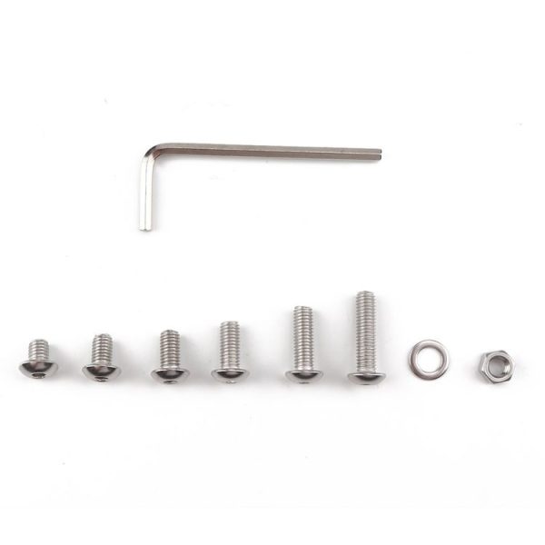 190 PCS 304 Stainless Steel Screws and Nuts Hex Socket Head Cap Screws Gasket Wrench Assortment Set Kit - Image 4