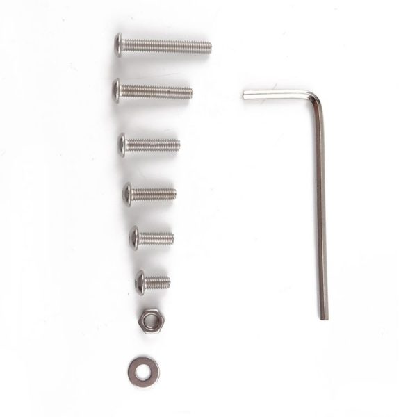 190 PCS 304 Stainless Steel Screws and Nuts M3 Hex Socket Head Cap Screws Gasket Wrench Assortment Set Kit - Image 5