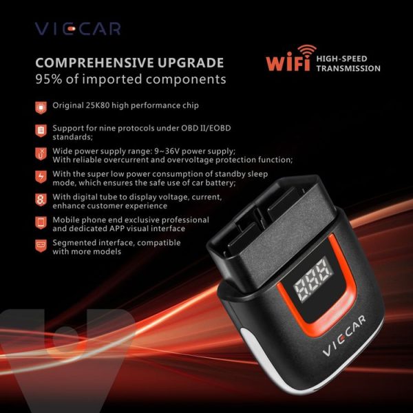 Viecar VP002 Car Mini OBD Fault Detector V1.5 WiFi Diagnostic Tool - Image 5