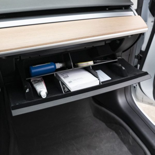 Vice Driver Hand Box Partition Glove Storage Box Layered Sorting Board for Tesla Model 3 - Image 6