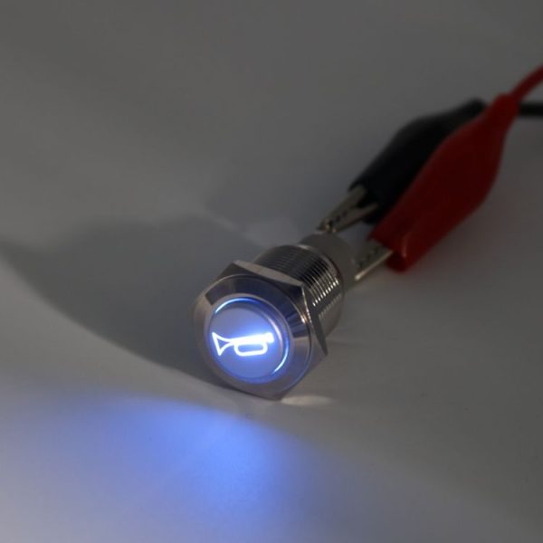 Momentary Reset Switch Push Button 16mm 12V for Car Motorcycle Horn Speaker - Image 5