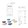 30AMP DC28V Circuit Breaker Trip Fuses Standard Blade Fuse Manual Reset - Image 5
