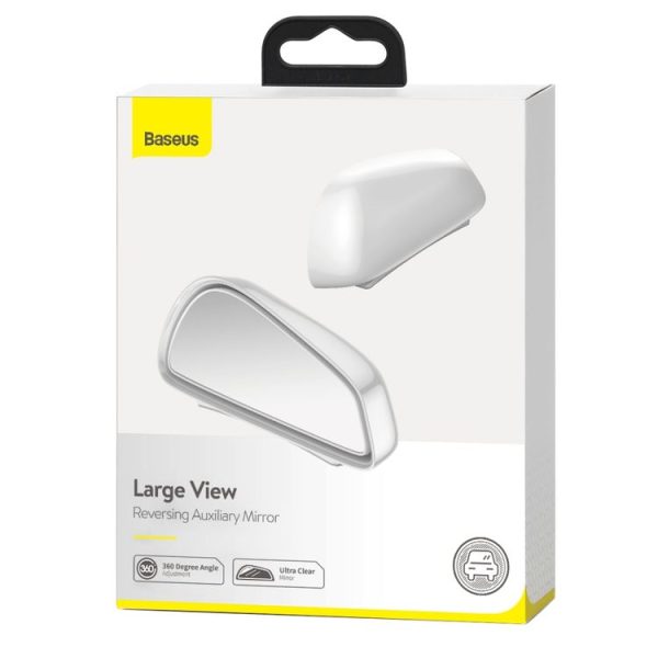 2 PCS Baseus Large View Reversing Auxiliary Mirror (White) - Image 7