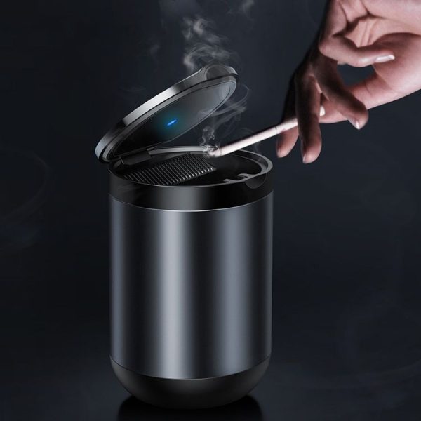 Baseus Premium Universal Portable Car Trash Rubbish Bin Ashtray (Dark Gray)