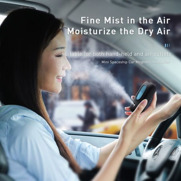 Baseus Mini Spaceship Car Magnetic Humidifier (Blue) - Image 6