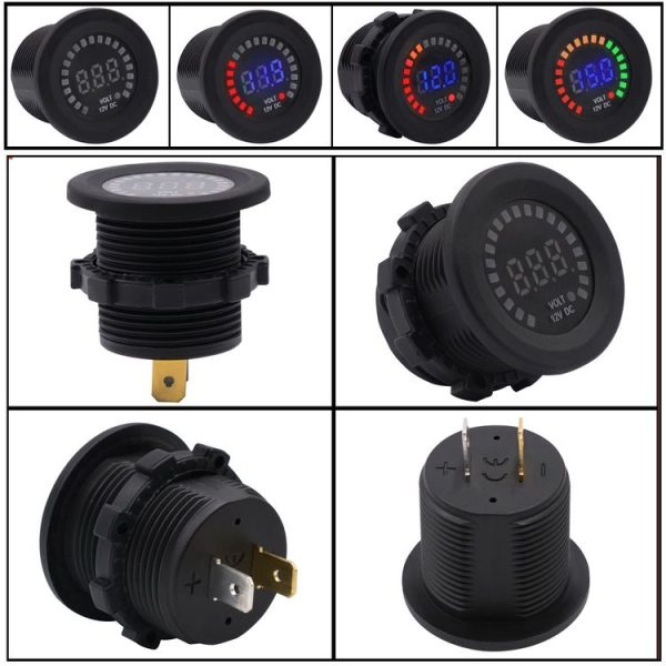 Universal Car 12V Color Screen Voltmeter - Image 7