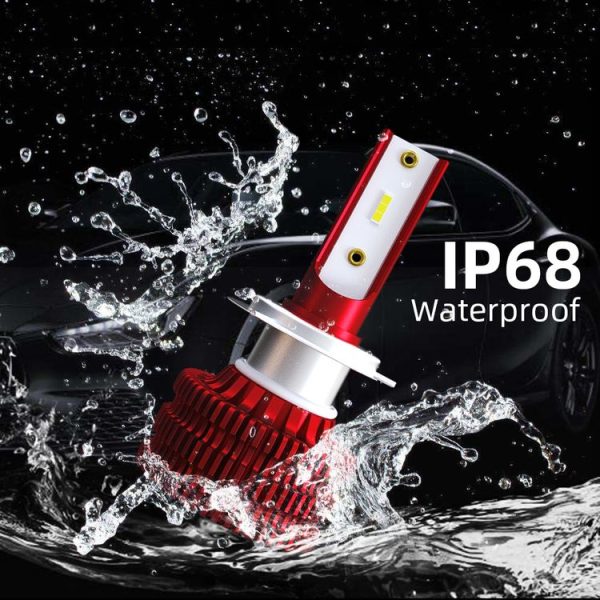 2 PCS KINGSOFE K5 H7 DC9-36V / 18W / 2000LM / 6000K IP68 Car LED Headlight Lamps (Cool White) - Image 4