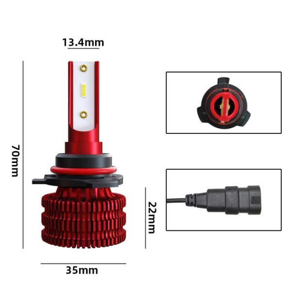2 PCS KINGSOFE K5 9006 / HB4 DC9-36V / 18W / 2000LM / 6000K IP68 Car LED Headlight Lamps (Cool White) - Image 3