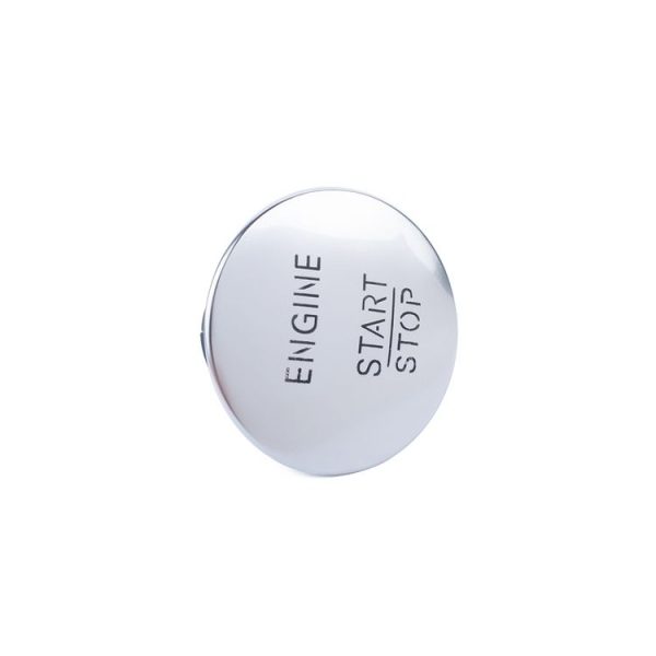 Car Keyless Switch Engine Start Key Push Button 2215450514 for Mercedes-Benz W164 W205 (Silver) - Image 2