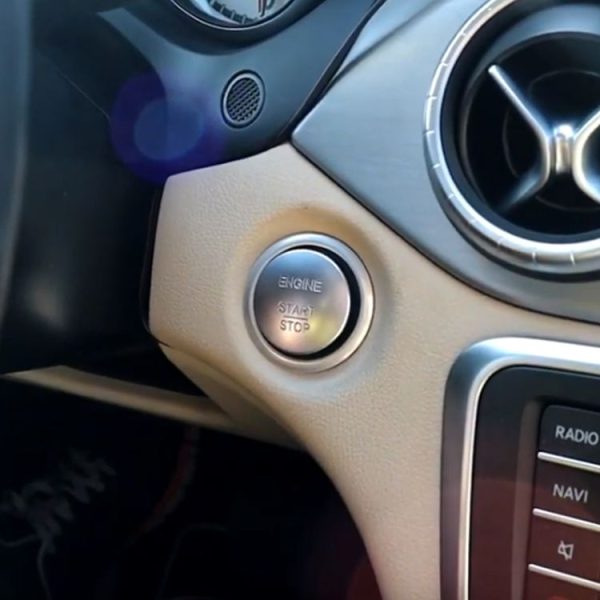 Car Keyless Switch Engine Start Key Push Button 2215450514 for Mercedes-Benz W164 W205 (Silver) - Image 5