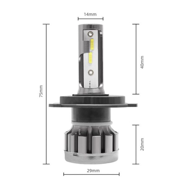 2 PCS Ballast A10 H4 DC9-36V / 13W / 1500LM / 6000K IP68 Car / Motorcycles LED Headlight Lamps / Fog Light - Image 3