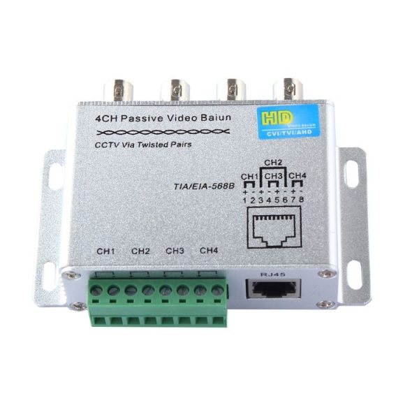 HD204A HD-CVI / TVI / AHD CCTV 4CH Passive Video Balun