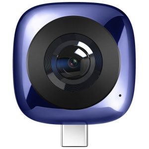 Huawei CV60 Panoramic Camera with Dual 13 Megapixel Lens, Support 360 Degree Photo / Video, Asteroid / Crystal Ball / Fish Eye Effect, Self-timer, Social Sharing, Animation Production, VR Browsing (Blue)