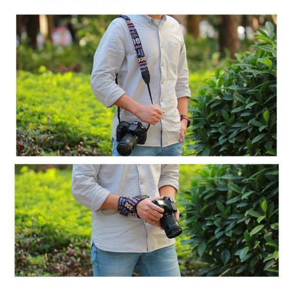 LYNCA LH-01 British Style Series Pink English Words Universal Genuine Leather Shoulder Neck Strap Camera Strap for Nikon / Canon / Sony / Panasonic / SLR DSLR ILDC - Image 8