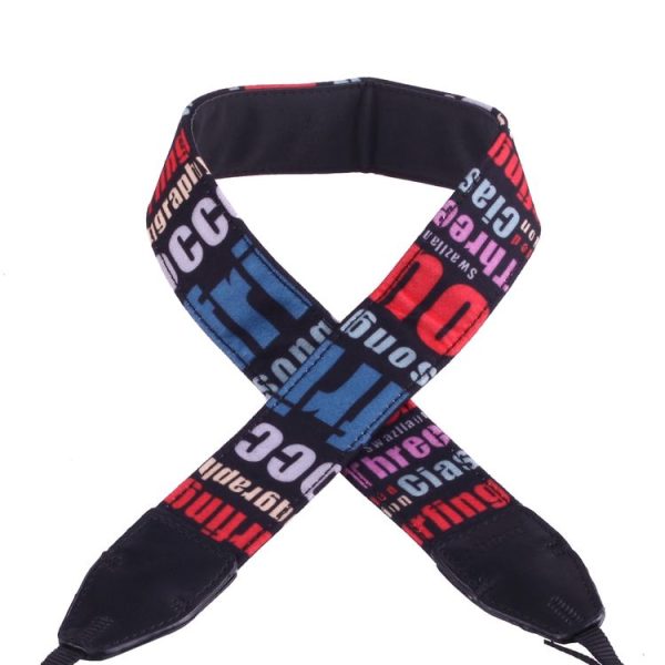 LYNCA LH-02 British Style Series Red Blue English Words Universal Genuine Leather Shoulder Neck Strap Camera Strap for Nikon / Canon / Sony / Panasonic / SLR DSLR ILDC - Image 3