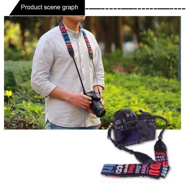 LYNCA LH-02 British Style Series Red Blue English Words Universal Genuine Leather Shoulder Neck Strap Camera Strap for Nikon / Canon / Sony / Panasonic / SLR DSLR ILDC - Image 7