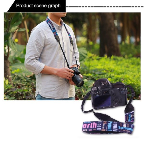 LYNCA LH-03 British Style Series Blue Background English Words Universal Genuine Leather Shoulder Neck Strap Camera Strap for Nikon / Canon / Sony / Panasonic / SLR DSLR ILDC - Image 7