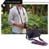 LYNCA LH-04 British Style Series Purple Background English Words Universal Genuine Leather Shoulder Neck Strap Camera Strap for Nikon / Canon / Sony / Panasonic / SLR DSLR ILDC - Image 7
