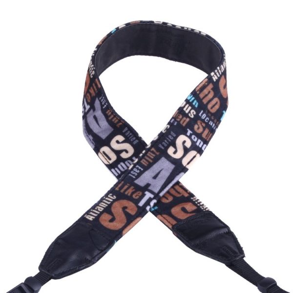 LYNCA LH-05 British Style Series Orange English Words Universal Genuine Leather Shoulder Neck Strap Camera Strap for Nikon / Canon / Sony / Panasonic / SLR DSLR ILDC - Image 3