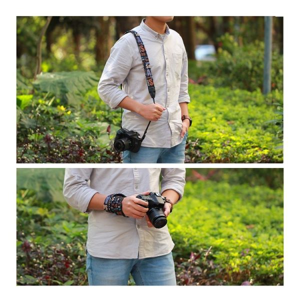LYNCA LH-05 British Style Series Orange English Words Universal Genuine Leather Shoulder Neck Strap Camera Strap for Nikon / Canon / Sony / Panasonic / SLR DSLR ILDC - Image 8