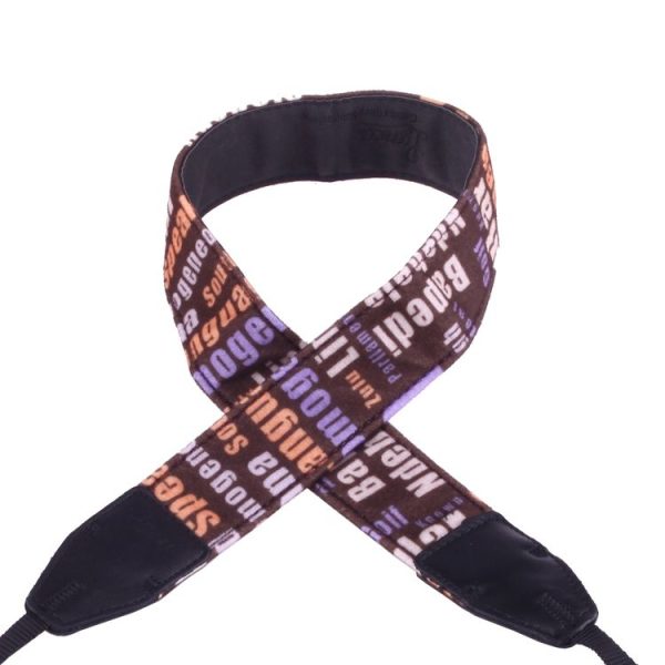 LYNCA LH-06 British Style Series Brown Background English Words Universal Genuine Leather Shoulder Neck Strap Camera Strap for Nikon / Canon / Sony / Panasonic / SLR DSLR ILDC - Image 3