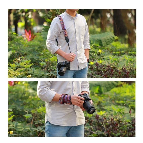 LYNCA LH-06 British Style Series Brown Background English Words Universal Genuine Leather Shoulder Neck Strap Camera Strap for Nikon / Canon / Sony / Panasonic / SLR DSLR ILDC - Image 8