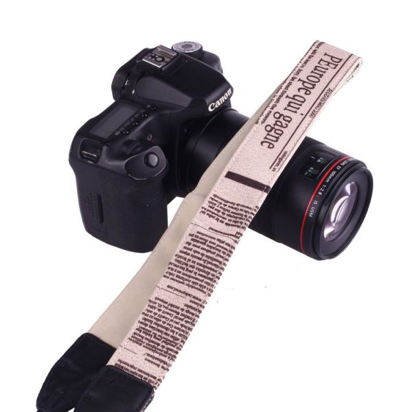 LYNCA LI-02 European and American Style Series English Words Pattern Universal Genuine Leather Shoulder Neck Strap Camera Strap for Nikon / Canon / Sony / Panasonic / SLR DSLR ILDC - Image 5