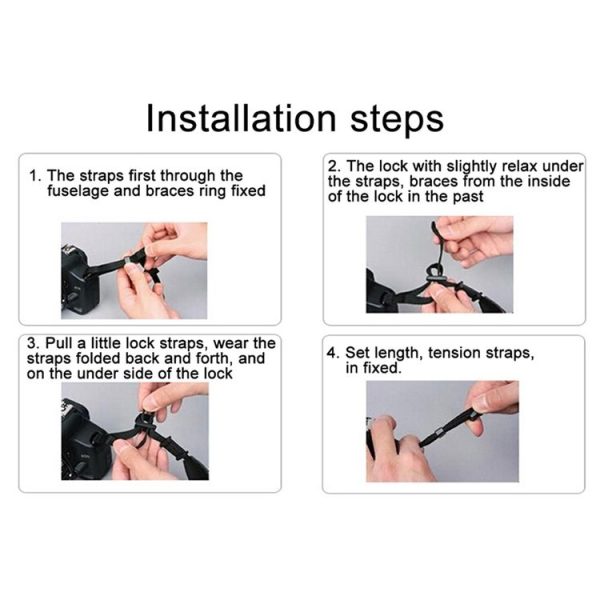 LYNCA LI-02 European and American Style Series English Words Pattern Universal Genuine Leather Shoulder Neck Strap Camera Strap for Nikon / Canon / Sony / Panasonic / SLR DSLR ILDC - Image 6