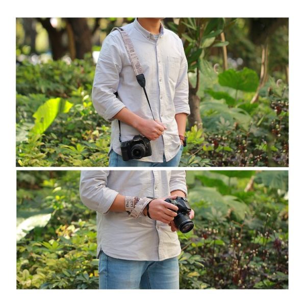LYNCA LI-02 European and American Style Series English Words Pattern Universal Genuine Leather Shoulder Neck Strap Camera Strap for Nikon / Canon / Sony / Panasonic / SLR DSLR ILDC - Image 8