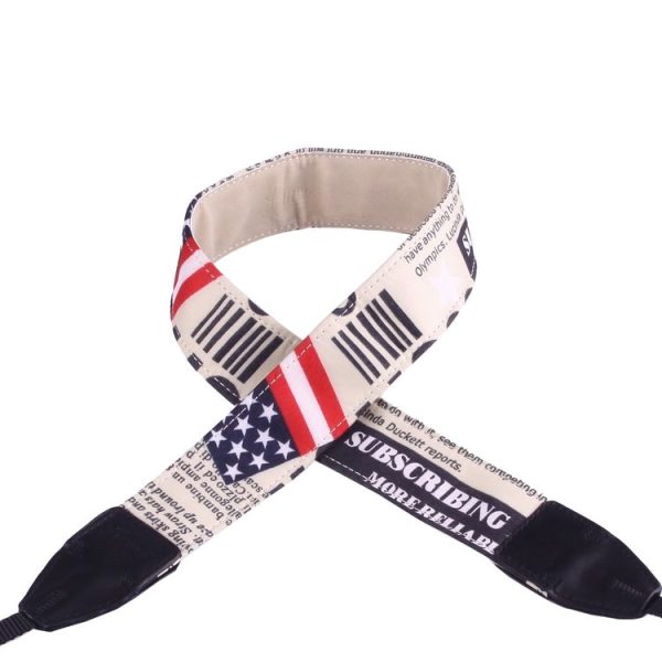 LYNCA LI-03 European and American Style Series Flags Pattern Universal Genuine Leather Shoulder Neck Strap Camera Strap for Nikon / Canon / Sony / Panasonic / SLR DSLR ILDC - Image 3