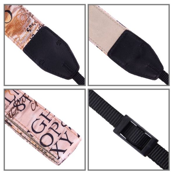 LYNCA LI-04 European and American Style Series Champagne Pattern Universal Genuine Leather Shoulder Neck Strap Camera Strap for Nikon / Canon / Sony / Panasonic / SLR DSLR ILDC - Image 4