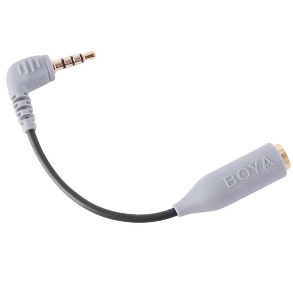 BOYA BY-CIP 3.5mm Jack Audio Male to Female Headset Microphone Adapter Cable (Grey) - Image 2