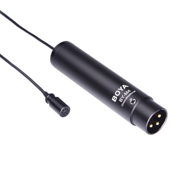 BOYA BY-M4OD Professional Clip-On XLR Connector Omni-directional Broadcast Condenser Microphone (Black) - Image 2